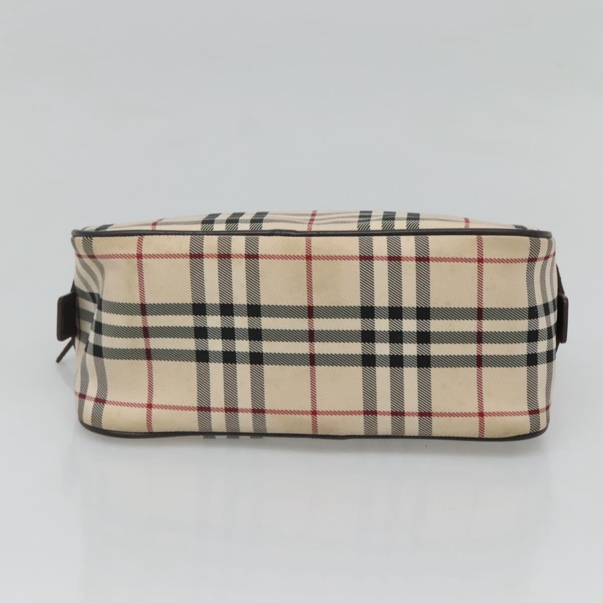 Burberry Nova Check Bowling Bag Canvas, BEIGE, CANVAS, Handbag