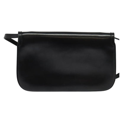Bally Vintage Shoulder Bag Leather, BLACK, LEATHER, Shoulder bag