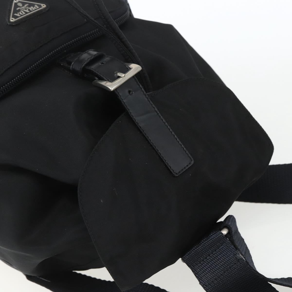 Prada Front Pocket Backpack Tessuto, BLACK, NYLON, Backpack