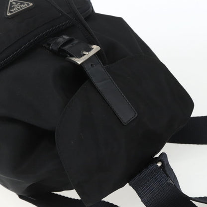 Prada Front Pocket Backpack Tessuto, BLACK, NYLON, Backpack