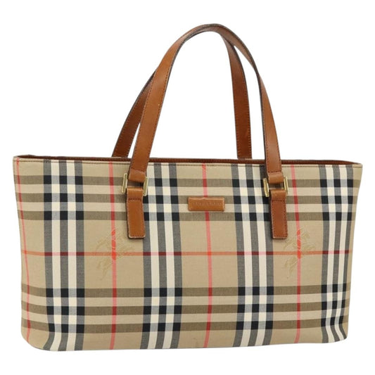 Burberry Nova Check Tote canvas check pattern, BEIGE, CANVAS, Tote bag