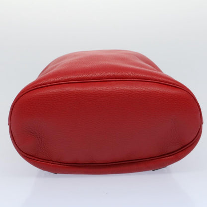 Gucci Soho Drawstring Backpack Leather, Red, Leather, Backpack