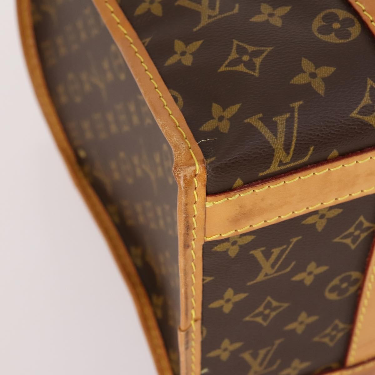 Louis Vuitton Dog Carrier Bag Monogram Canvas, BROWN, CANVAS, Travel bag