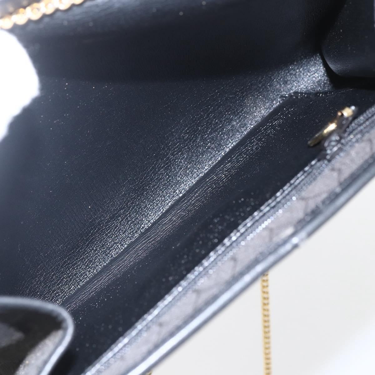 Christian Dior Vintage Honeycomb chain Canvas, BLACK, CANVAS, Clutche & pouche