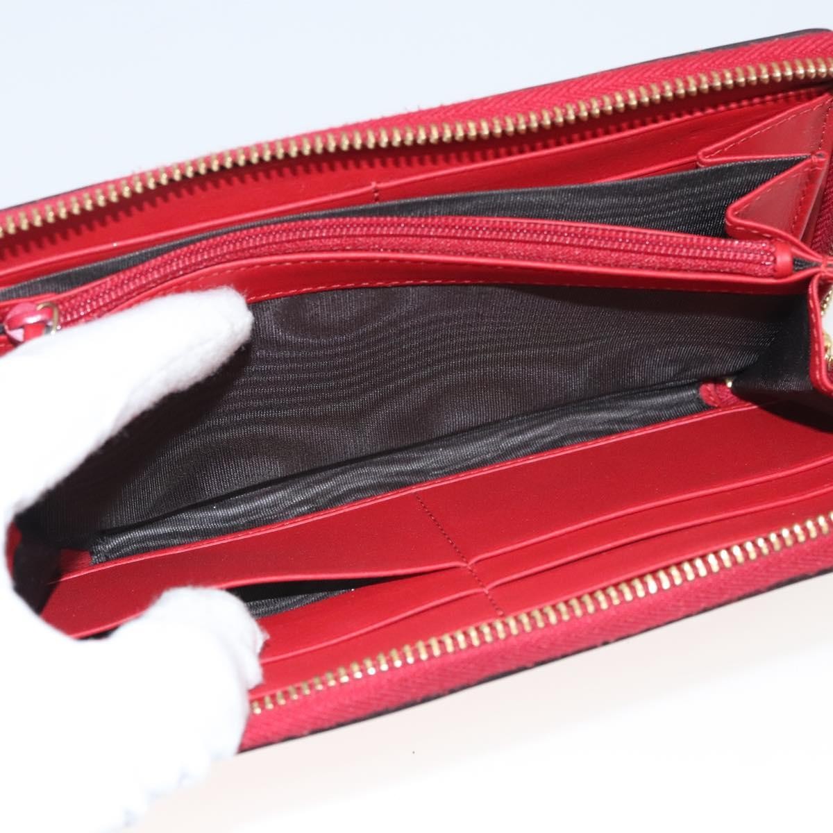 Gucci Bamboo Tassel Zip Organizer Wallet Leather, RED, LEATHER, Wallets