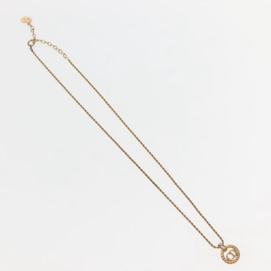 Christian Dior CD Pendant Necklace Gold-plated, GOLD, GOLD_PLATED, Necklace