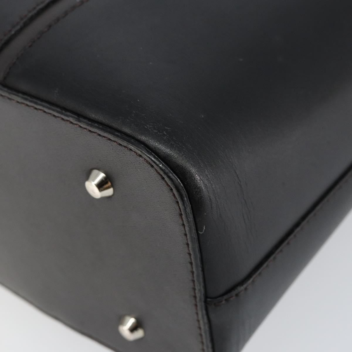 Burberry Handle Tote Leather, BLACK, LEATHER, Tote bag