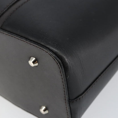 Burberry Handle Tote Leather, BLACK, LEATHER, Tote bag