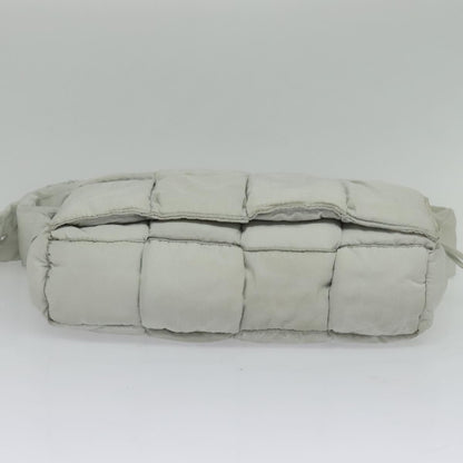 Bottega Veneta Padded Tech Cassette Crossbody Bag Intrecciato Nylon, GRAY, NYLON, Shoulder bag