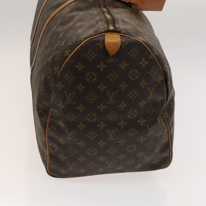 Louis Vuitton Keepall Bag Monogram Canvas, BROWN, CANVAS, Travel bag