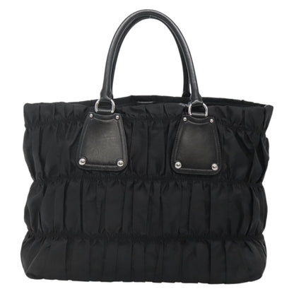 Prada Gaufre Tote Tessuto, BLACK, NYLON, Tote bag