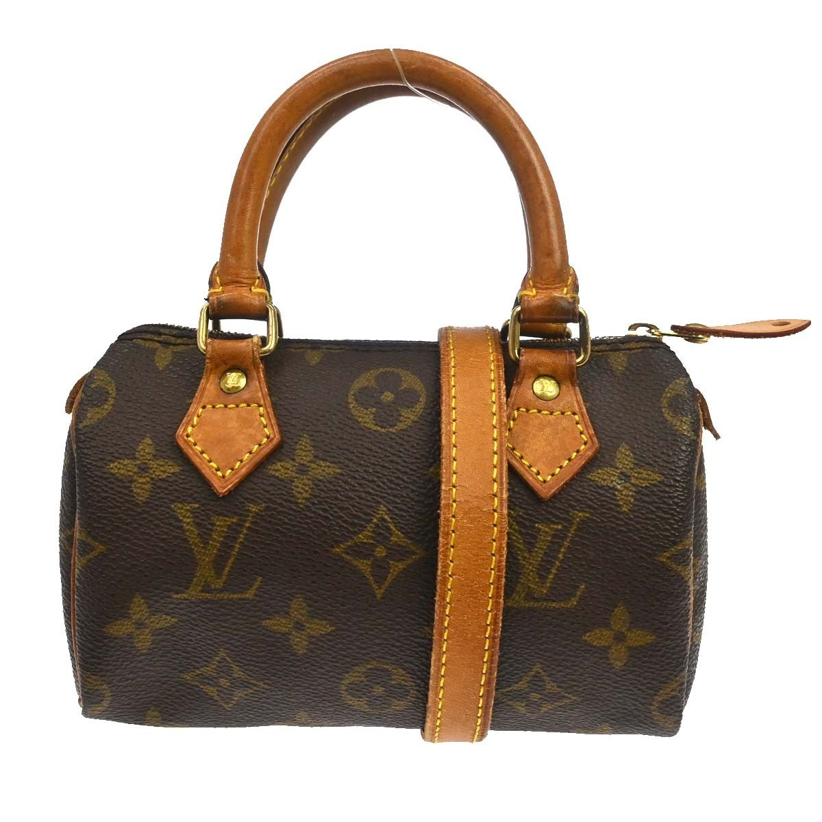 Louis Vuitton Speedy Mini HL Handbag Monogram Canvas, Brown, Canvas, Handbag