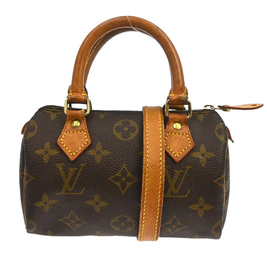 Louis Vuitton Speedy Mini HL Handbag Monogram Canvas, Brown, Canvas, Handbag