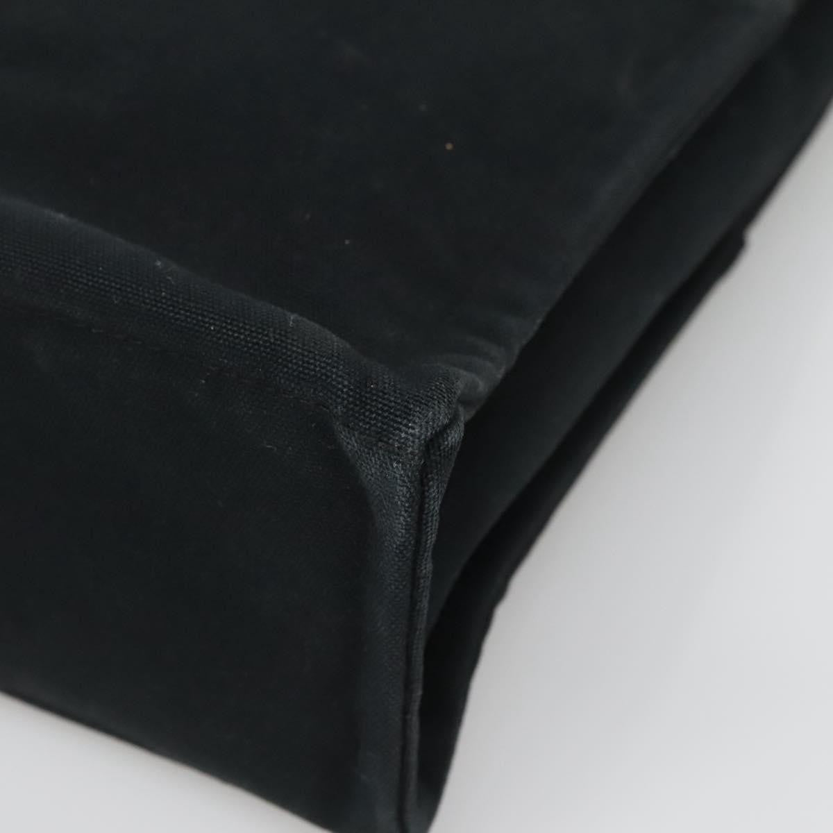 Hermes Fourre Tout Tote Canvas, BLACK, CANVAS, Tote bag