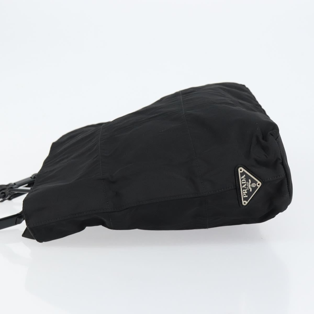 Prada Vintage Zip Tote Tessuto, BLACK, NYLON, Tote bag
