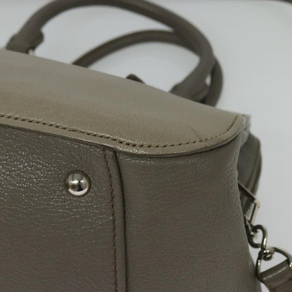 Miu Miu Madras Bowler Bag Leather, GRAY, LEATHER, Handbag