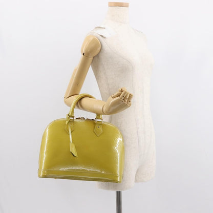 Louis Vuitton Alma Handbag Patent Leather, GREEN, PATENT_LEATHER, Handbag