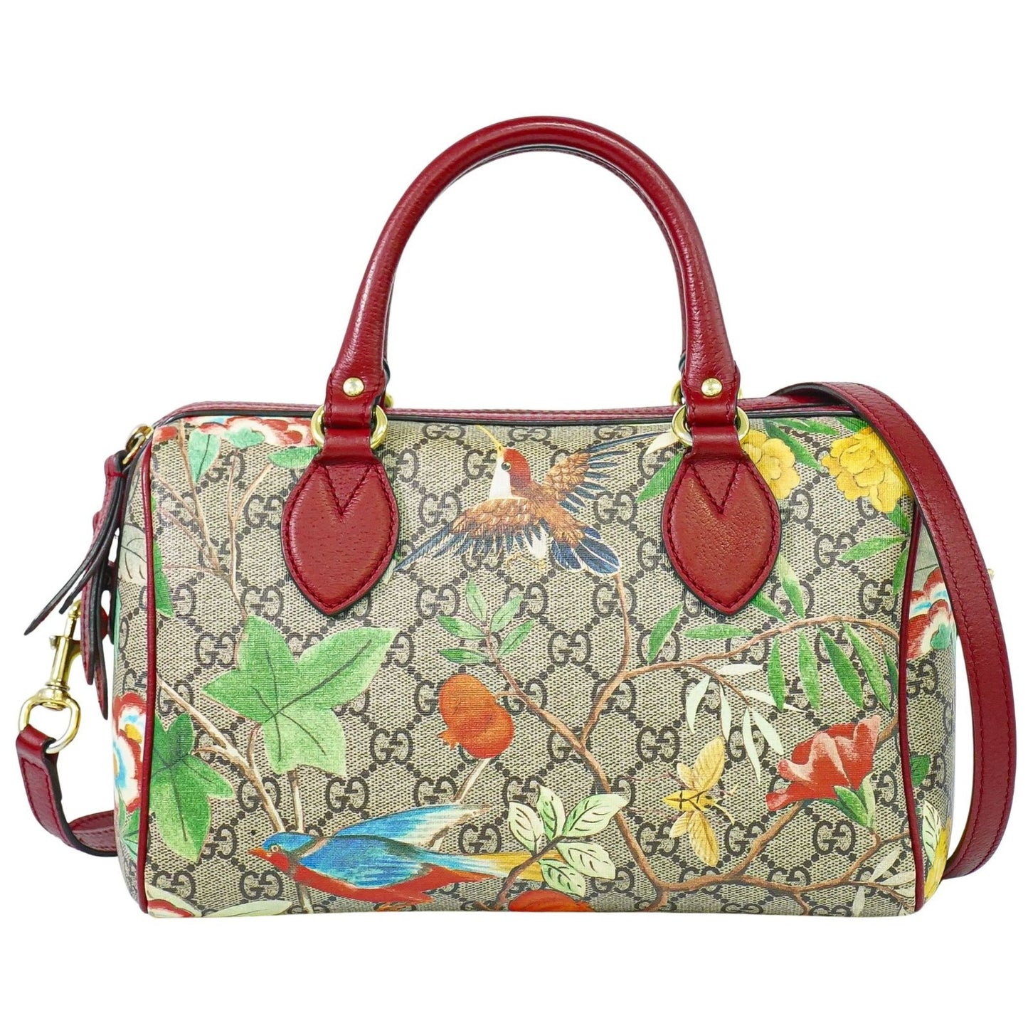 Gucci Convertible Boston Bag Tian Print GG Coated Canvas, MULTICOLOUR, CANVAS, Travel bag