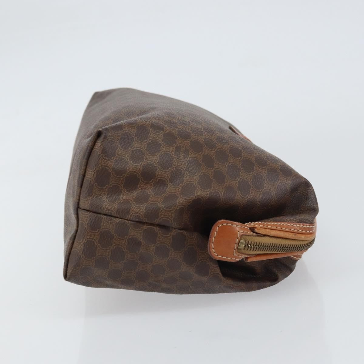 Celine C Macadam Pouch Canvas, BROWN, PVC, Clutche & pouche