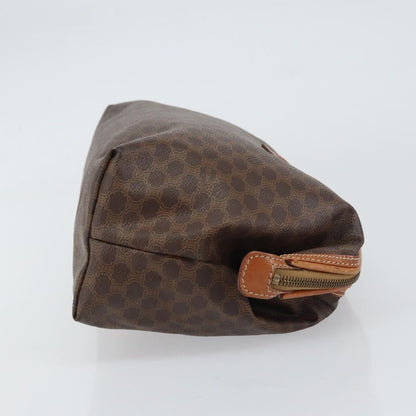 Celine C Macadam Pouch Canvas, BROWN, PVC, Clutche & pouche