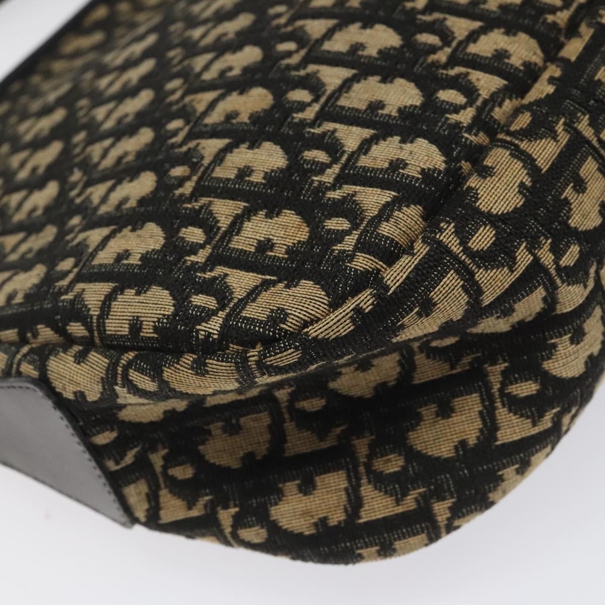 Christian Dior Vintage Trotter Shoulder Bag Canvas, BLACK, CANVAS, Shoulder bag