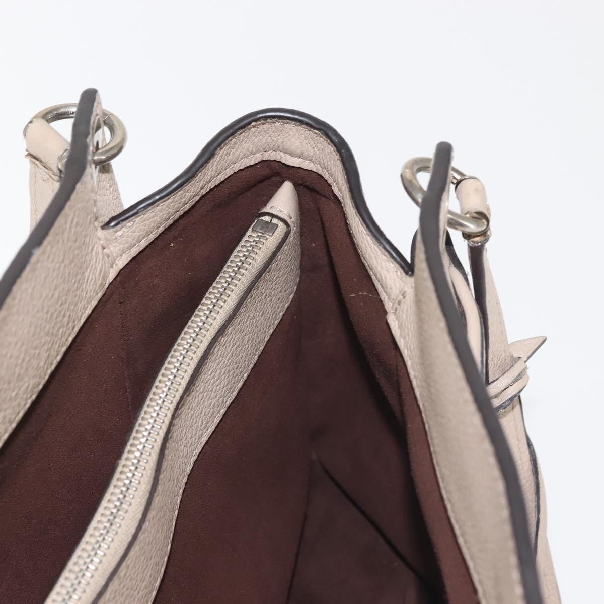 Louis Vuitton Sevres Handbag Mahina Leather, BEIGE, LEATHER, Handbag