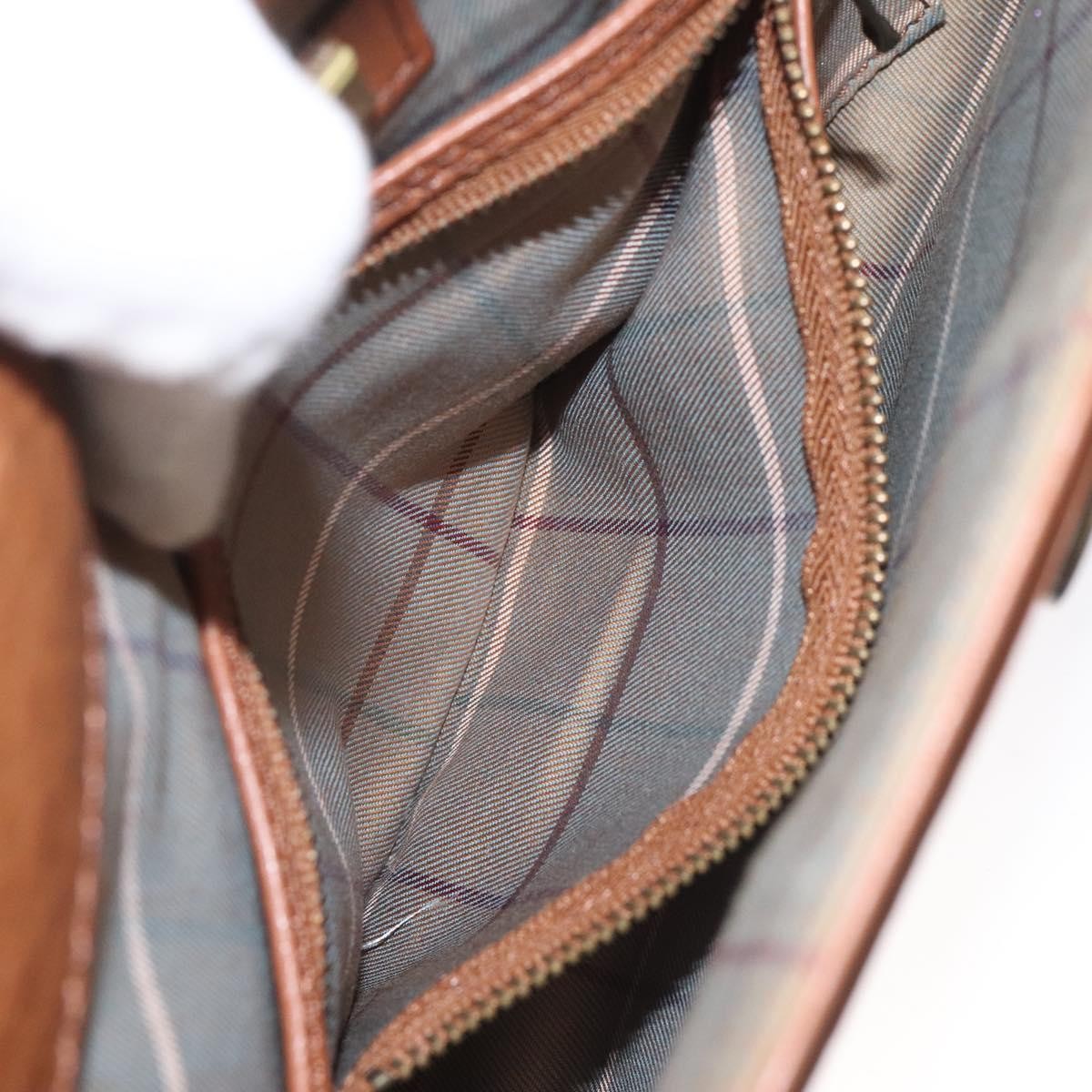 Burberry Vintage Flap Crossbody Bag Leather, BROWN, LEATHER, Shoulder bag