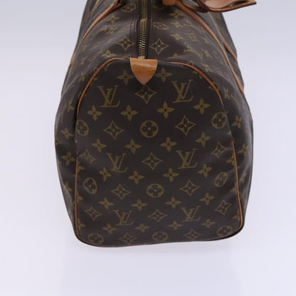 Louis Vuitton Keepall Bag Monogram Canvas, BROWN, CANVAS, Travel bag