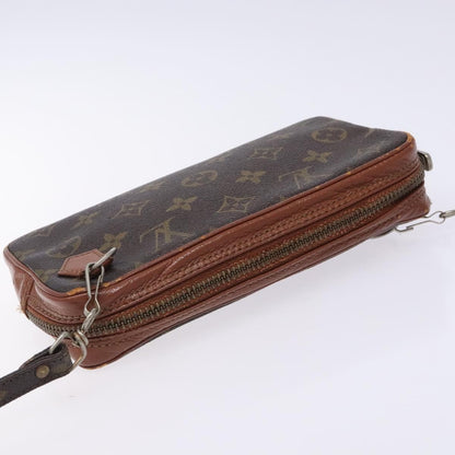 Louis Vuitton Monogram Clutch Monogram Canvas, BROWN, CANVAS, Clutche & pouche