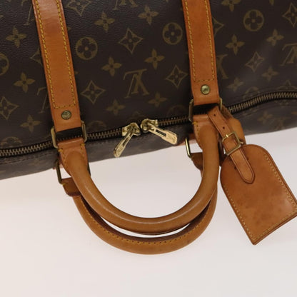 Louis Vuitton Keepall Bag Monogram Canvas, BROWN, CANVAS, Travel bag