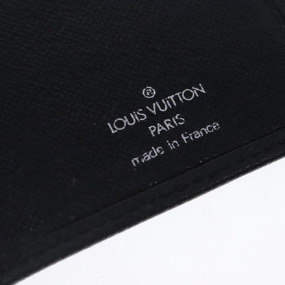 Louis Vuitton Porte Cartes Wallet Taiga Leather, BLACK, LEATHER, Wallets