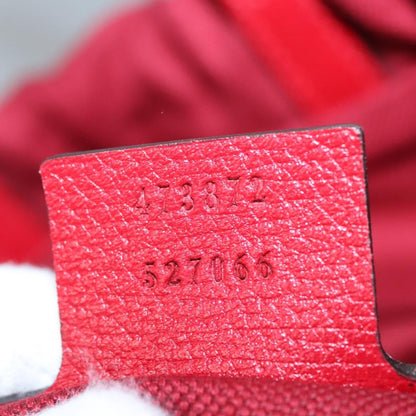 Gucci Logo Drawstring Backpack Striped Canvas, RED, CANVAS, Backpack