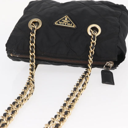 Prada Re-Edition 1995 Chain Tote Quilted Re-Nylon, BLACK, NYLON, Shoulder bag
