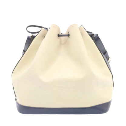 Louis Vuitton Petit Noe Handbag Two Tone Epi Leather, WHITE, LEATHER, Handbag