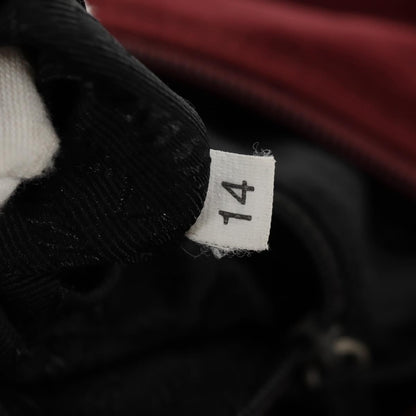 Prada Double Buckle Flap Messenger Bag Tessuto, BURGUNDY, NYLON, Shoulder bag