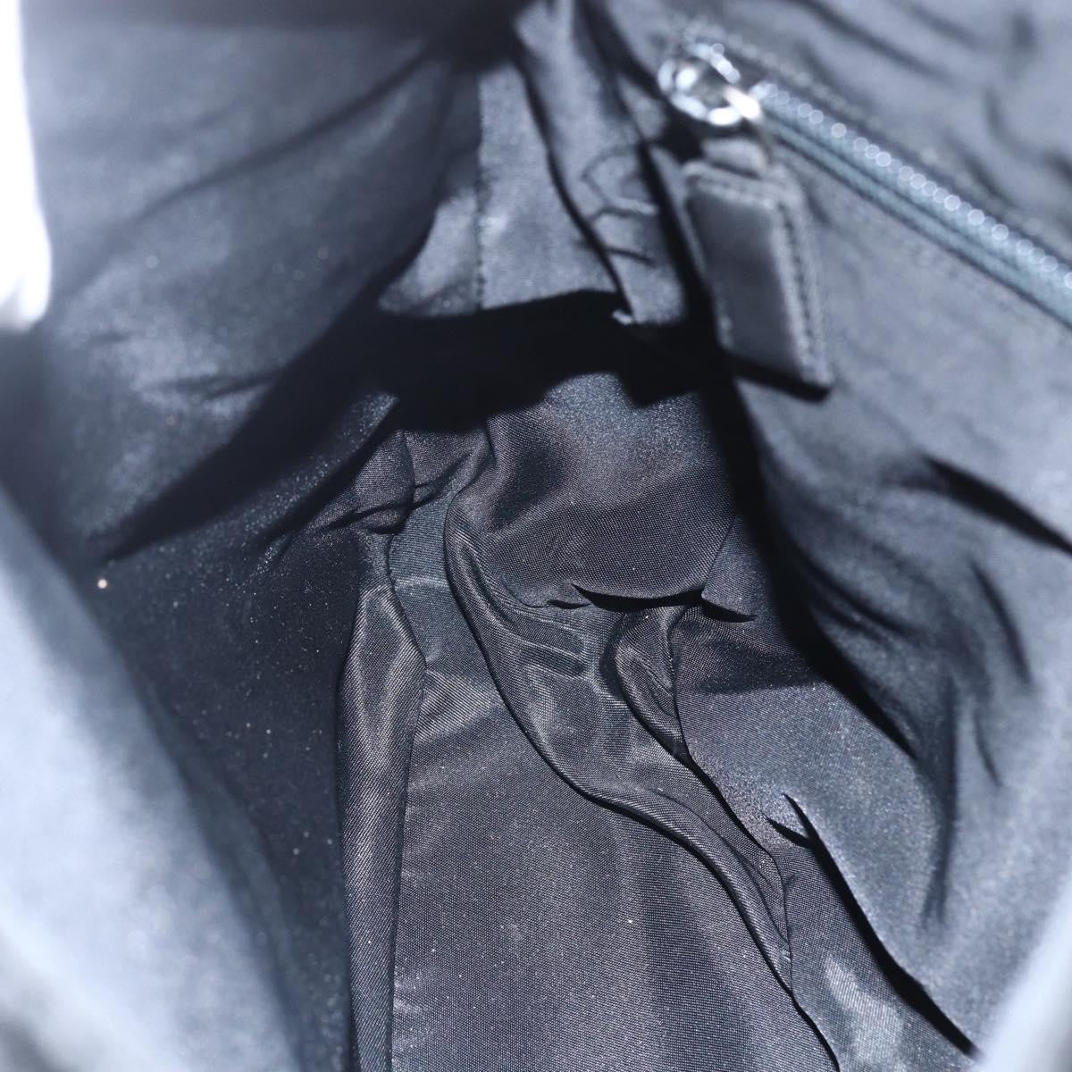 Prada Chain Shoulder Bag Tessuto, BLACK, NYLON, Shoulder bag