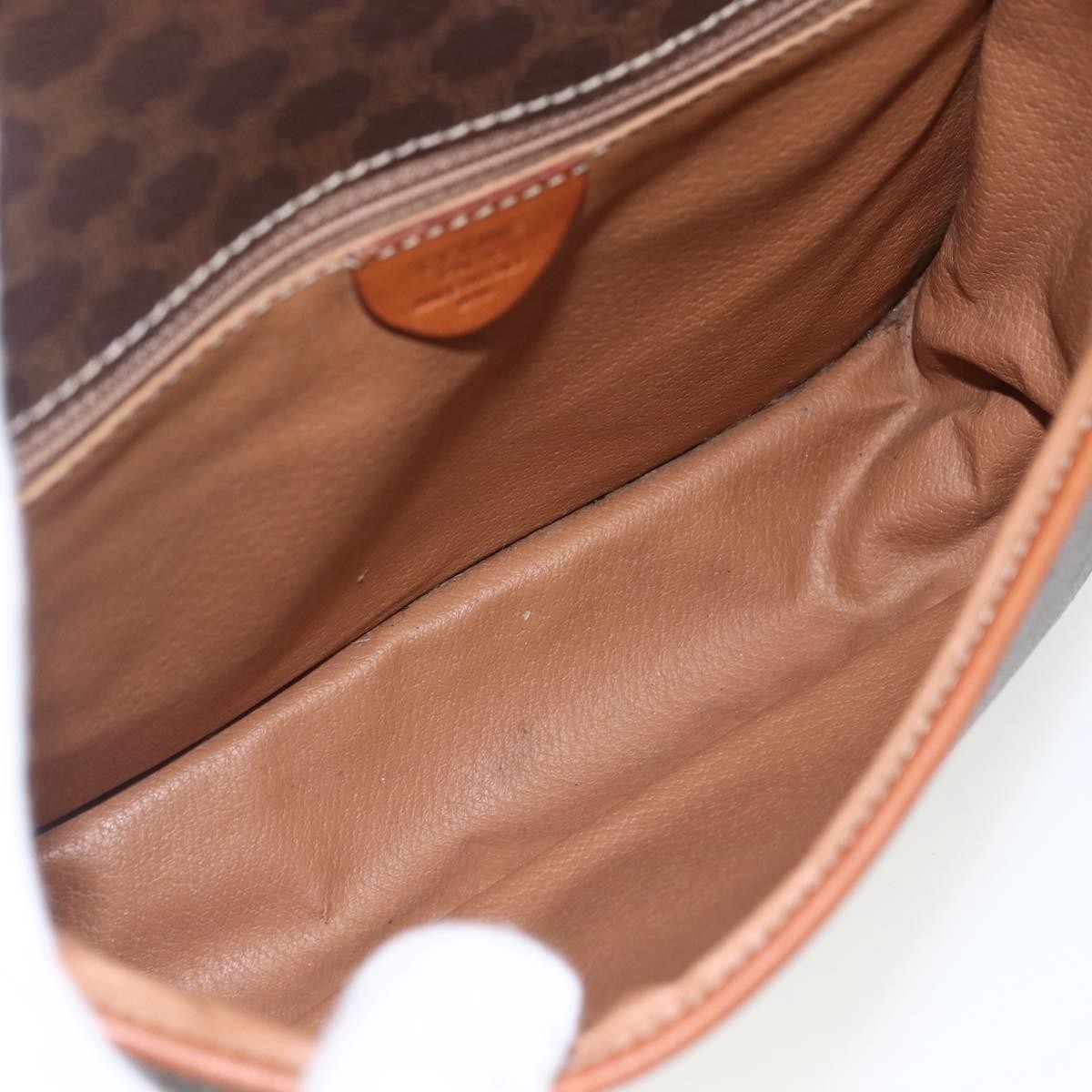 Celine Macadam Shoulder Bag PVC Leather, BROWN, PVC, Shoulder bag