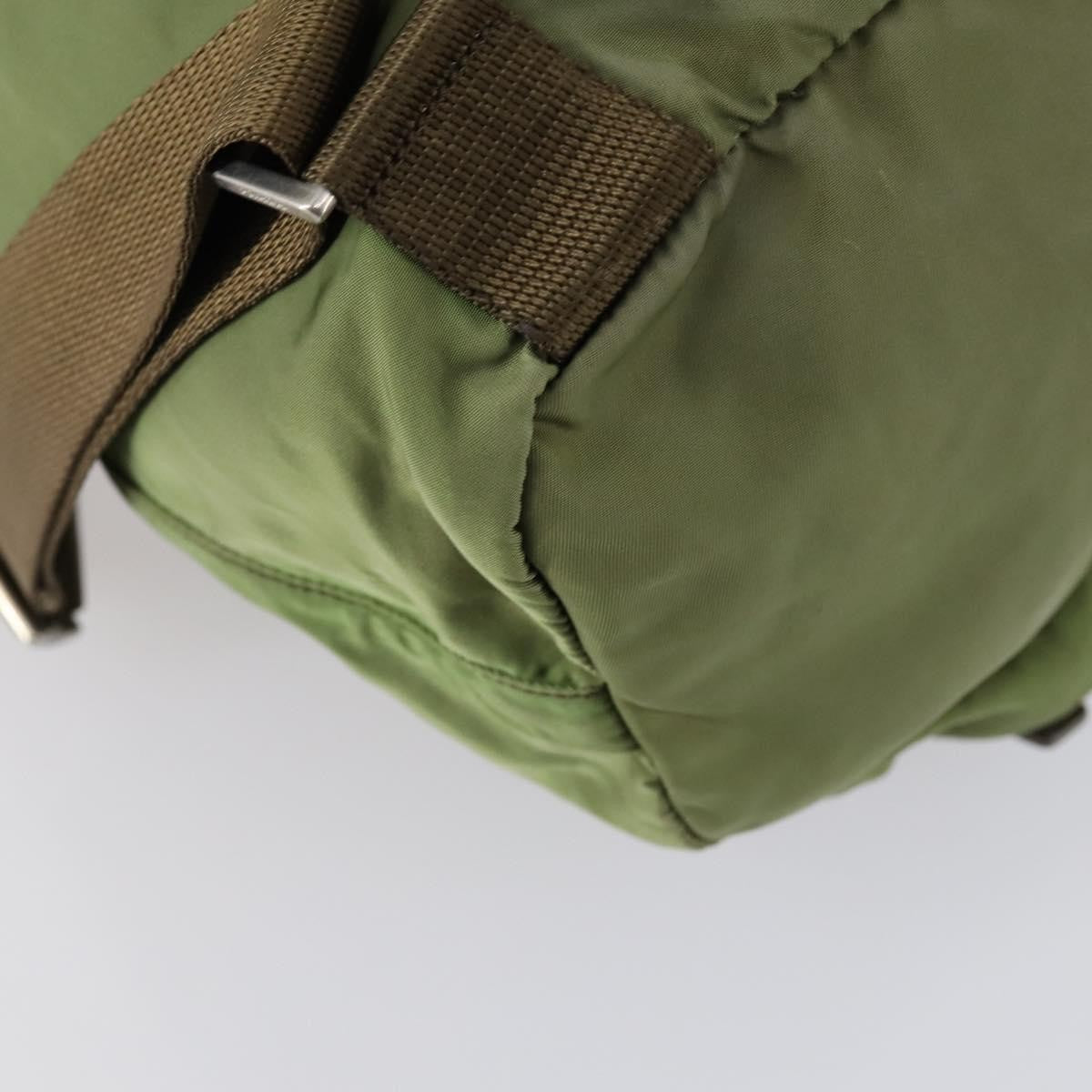 Prada Double Front Pocket Backpack Tessuto, KHAKI, NYLON, Backpack