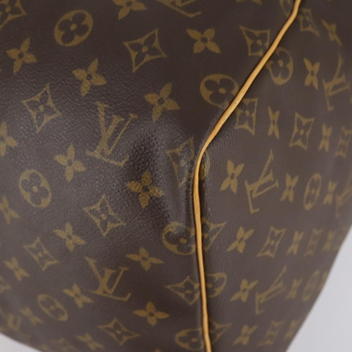 Louis Vuitton Keepall Bag Monogram Canvas, BROWN, CANVAS, Travel bag