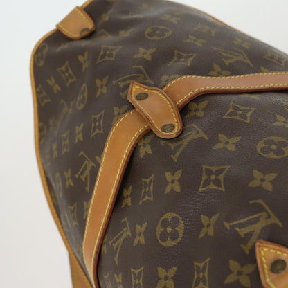 Louis Vuitton Saumur Handbag Monogram Canvas, BROWN, CANVAS, Shoulder bag