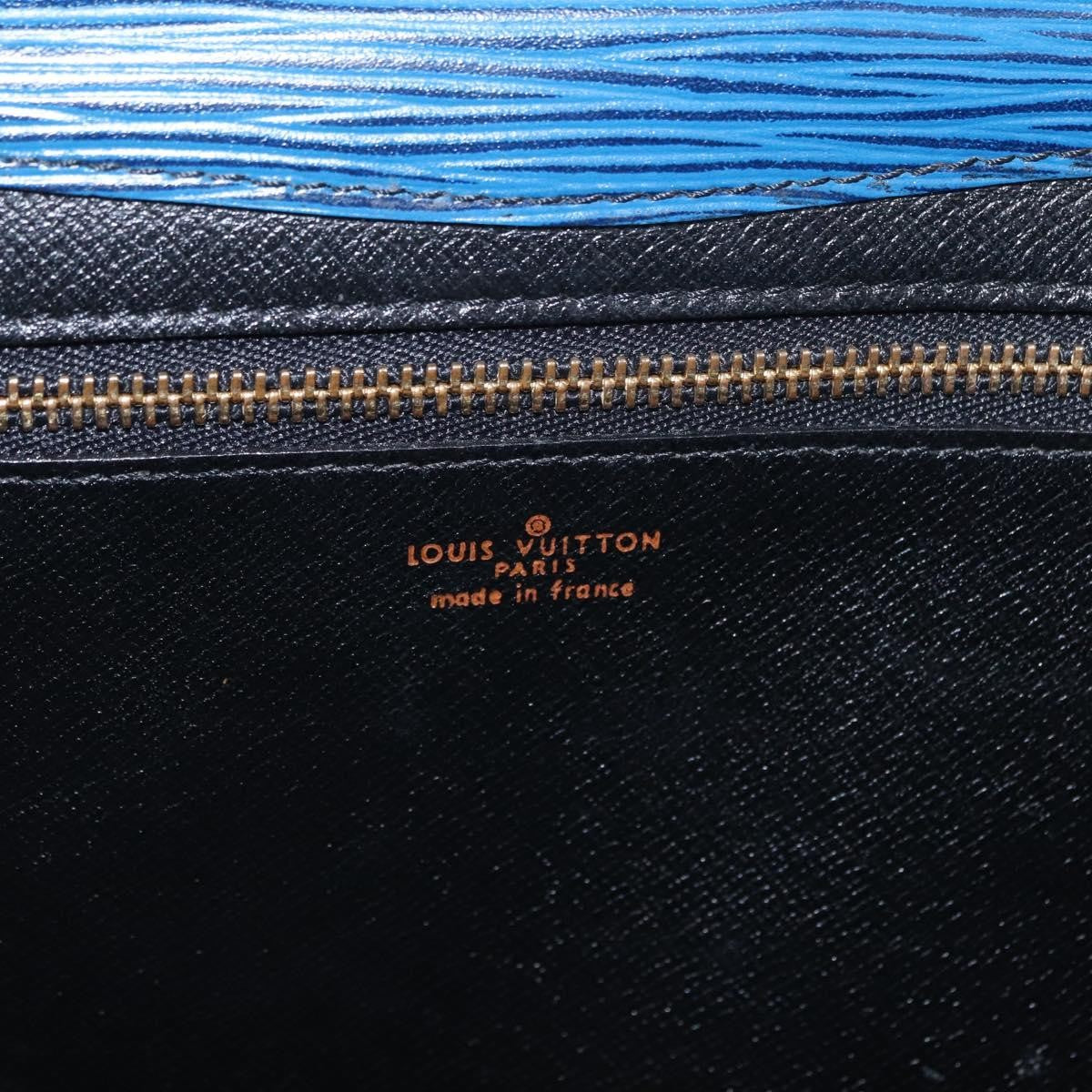 Louis Vuitton Art Deco Clutch Epi Leather, BLUE, LEATHER, Clutche & pouche