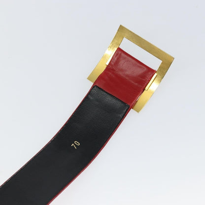 Chanel Square Buckle Belt Leather, RED, LEATHER, Belts