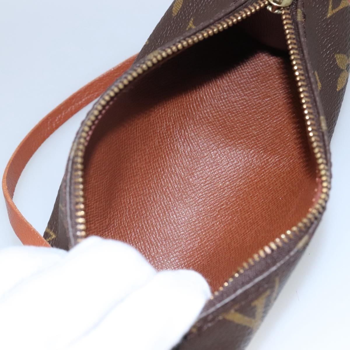 Louis Vuitton Papillon Pochette Monogram Canvas, BROWN, CANVAS, Clutche & pouche