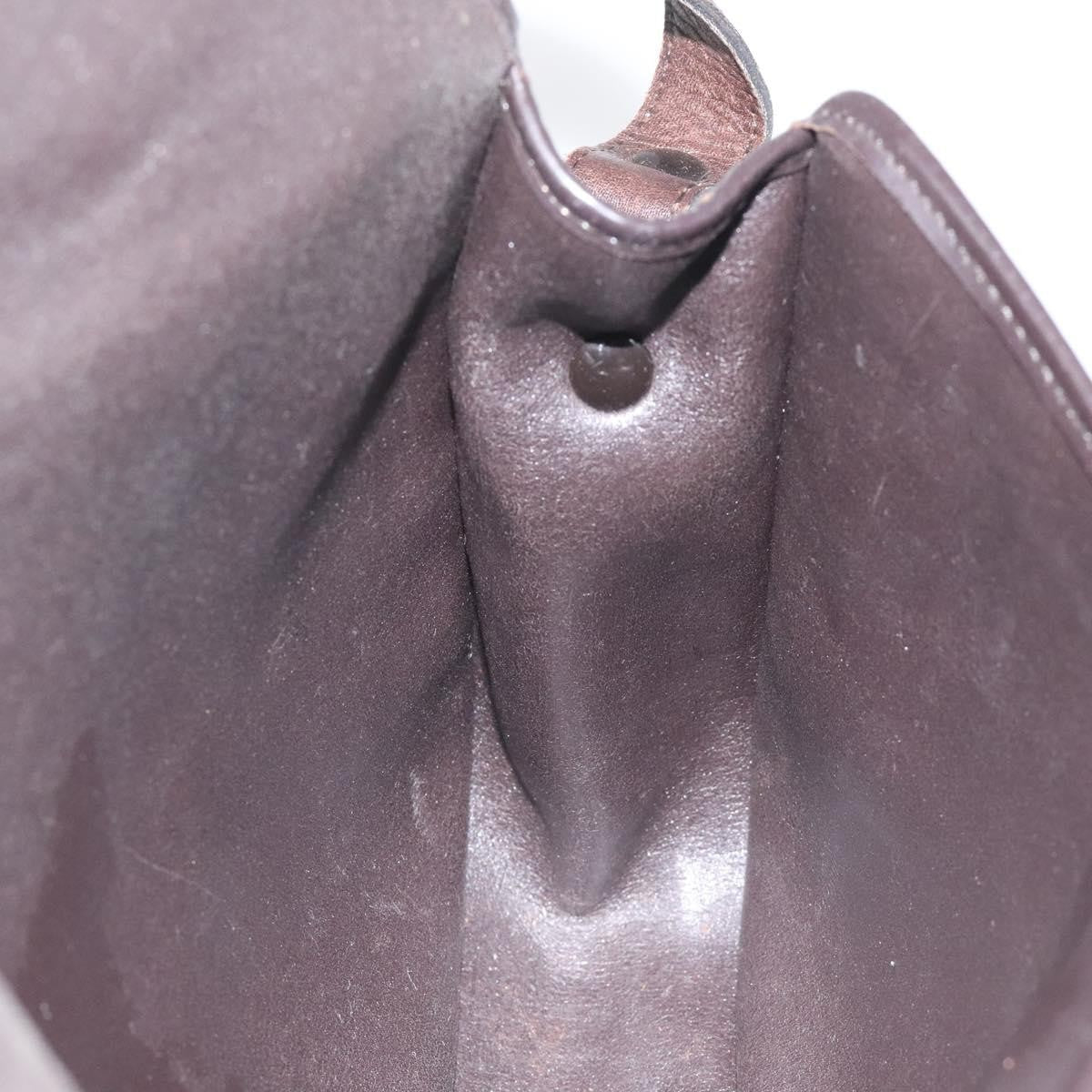 Christian Dior Vintage CD Flap Shoulder Bag Canvas, BROWN, CANVAS, Shoulder bag