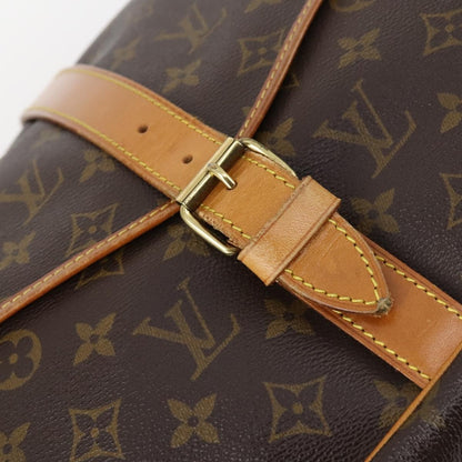 Louis Vuitton Saumur Handbag Monogram Canvas, BROWN, CANVAS, Handbag