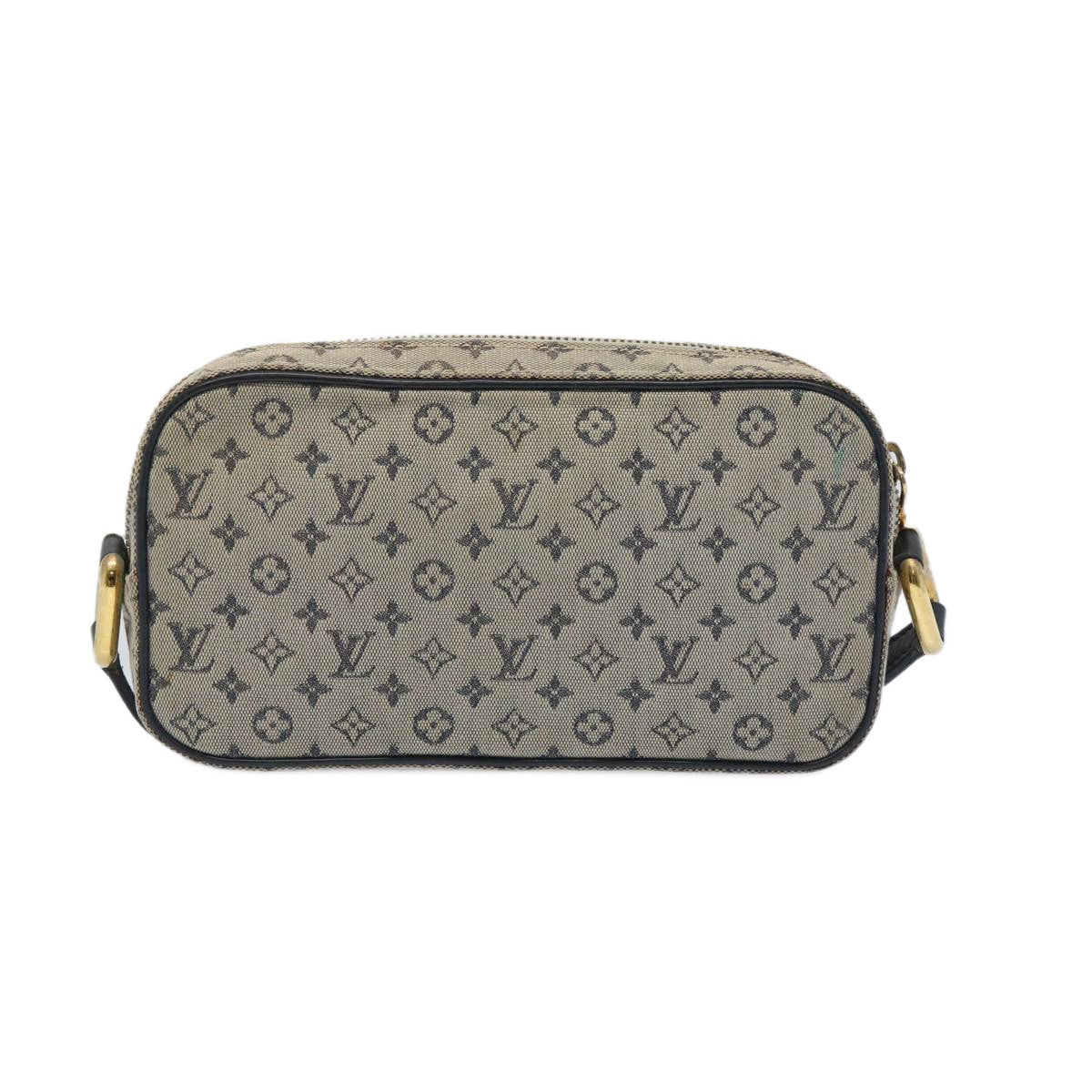 Louis Vuitton Juliette Crossbody Bag Mini Lin, BLUE, CANVAS, Shoulder bag