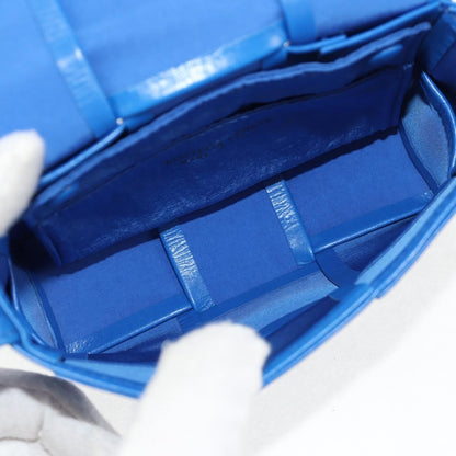 Bottega Veneta Fun Cassette Crossbody Bag Maxi Intrecciato Leather, BLUE, LEATHER, Crossbody bag