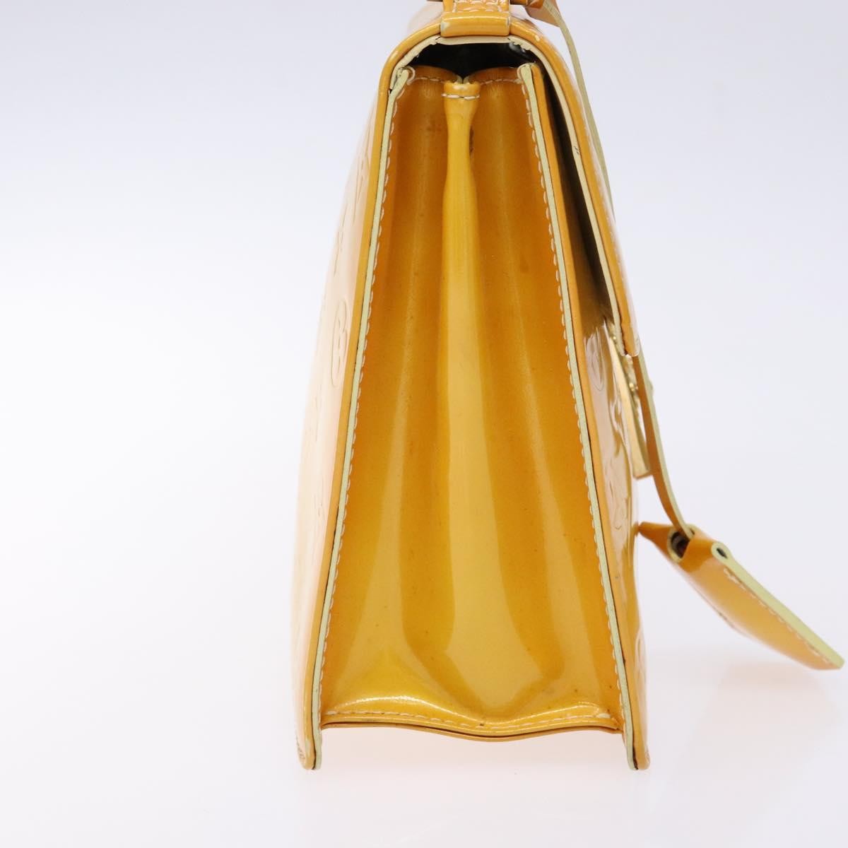 Louis Vuitton Spring Street Handbag Monogram Vernis, YELLOW, PATENT_LEATHER, Handbag