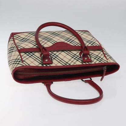 Burberry Nova Check Tote Leather, BEIGE, CANVAS, Tote bag