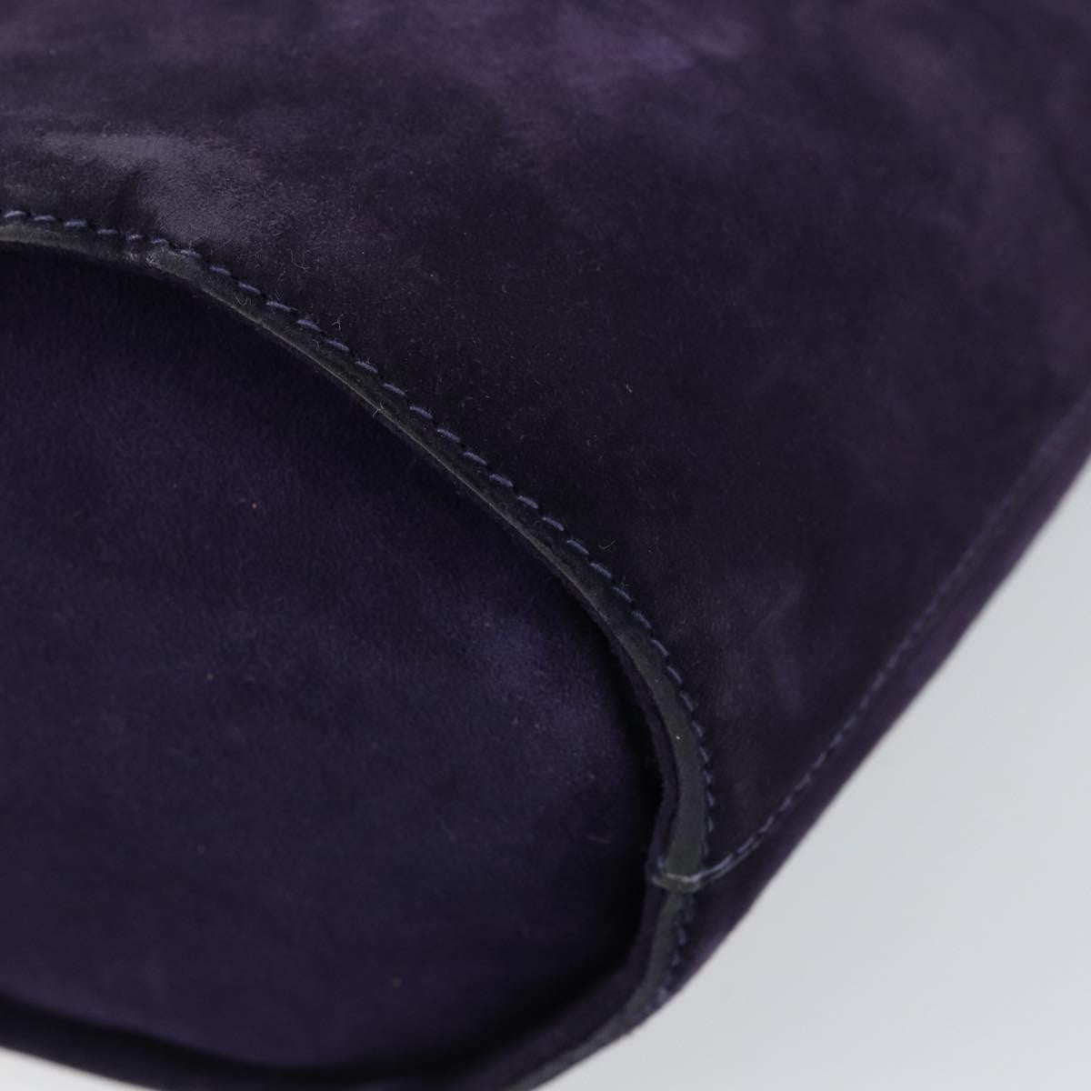 Salvatore Ferragamo Vara Bow Top Handle Bucket Bag Suede, PURPLE, SUEDE, Handbag